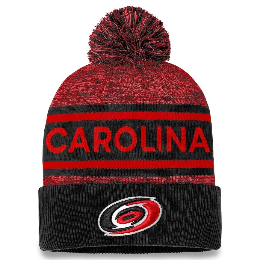 Carolina Hurricanes Men’s Fanatics Cuffed Pom Knit Hat