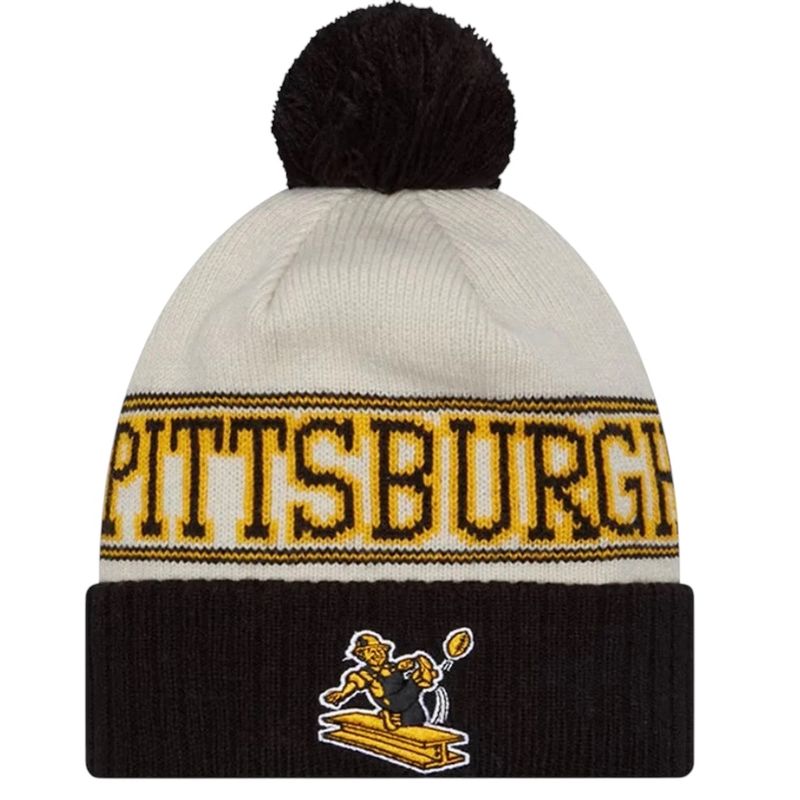 Pittsburgh Steelers Child 47 New Era Cuffed Pom Knit Hat