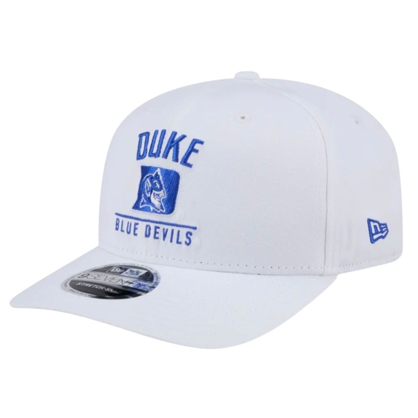Duke Blue Devils Men's White New Era NCAA 9Seventy Stretch-Snap Hat