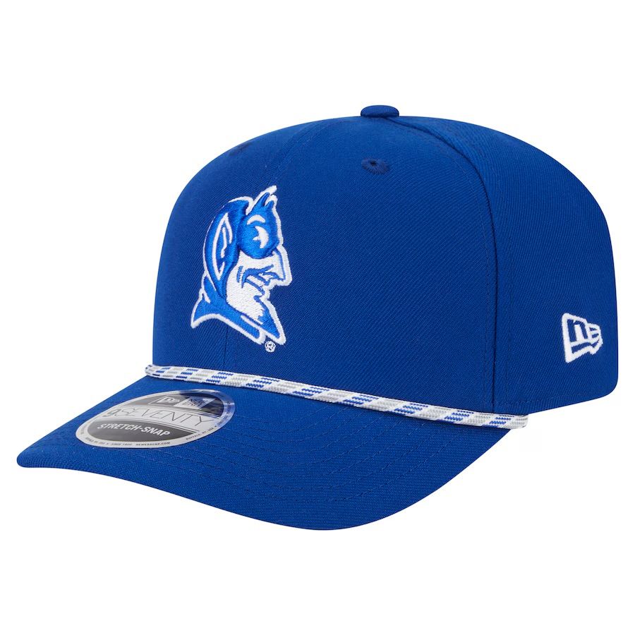 Duke Blue Devils Men's Blue Multi Rope New Era NCAA 9Seventy Stretch-Snap Hat
