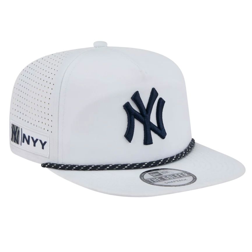 New York Yankees Men's White New Era Optic White Performance Rope Golfer Hat
