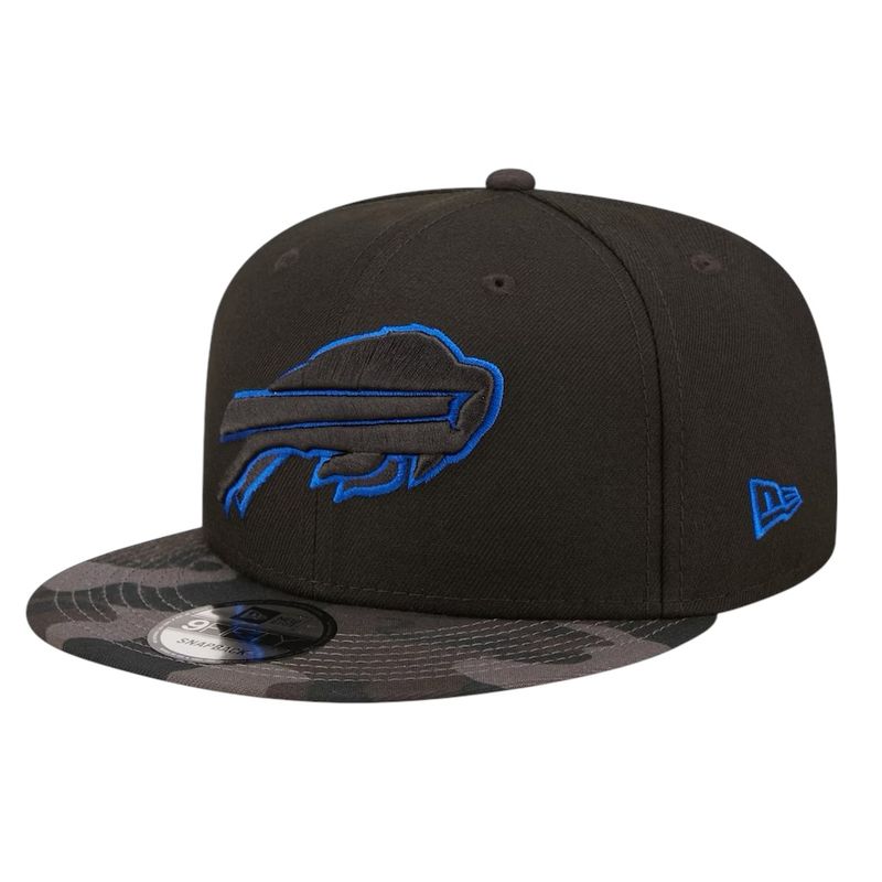 Buffalo Bills Men's Black Camo Vizor New Era 9Fifty Snapback Hat