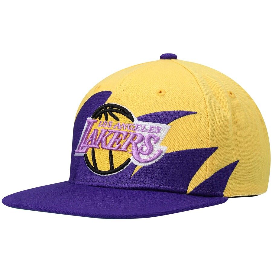 Los Angeles Lakers Men’s Mitchell & Ness NBA Sharktooth Snapback Hat