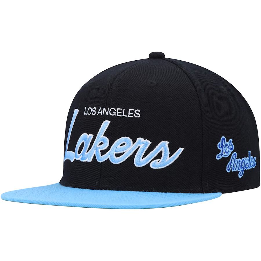 Los Angeles Lakers Men’s Mitchell & Ness Team Script 2.0 Snapback Hat