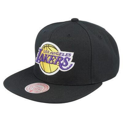 Los Angeles Lakers Men’s Black Mitchell & Ness NBA Core Snapback Hat