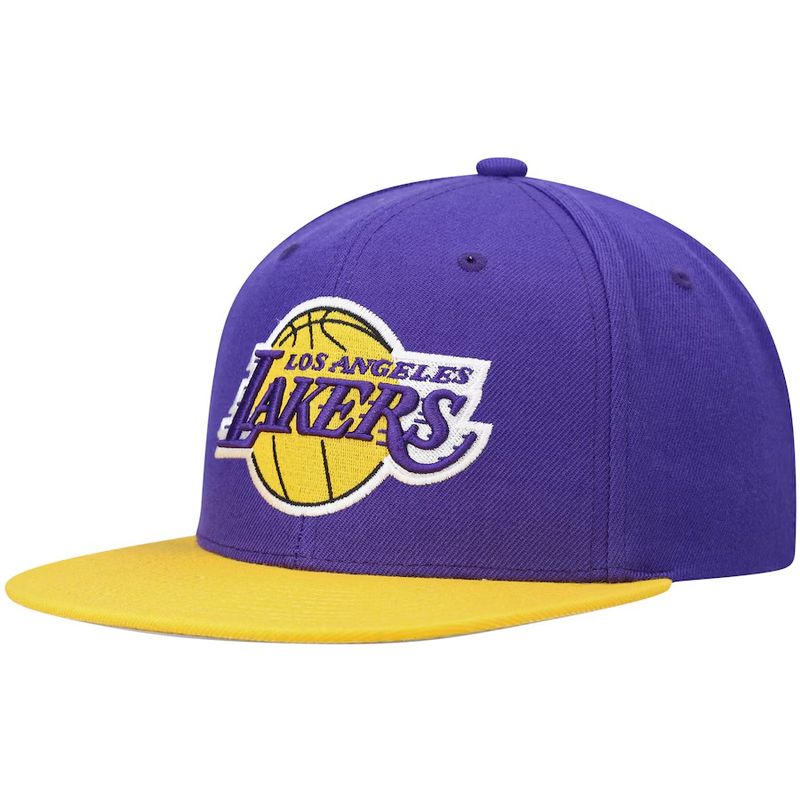 Los Angeles Lakers Purple Men’s Mitchell & Ness NBA Core Snapback Hat