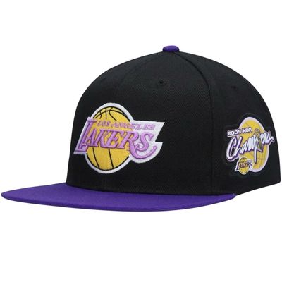 Los Angeles Lakers Men’s NBA Patches 2009 NBA Champs Mitchell & Ness Snapback Hat
