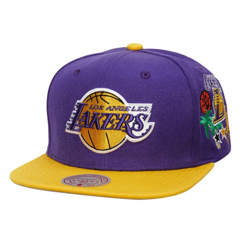 Los Angeles Lakers Men's NBA Patch Overload Snapback Hat