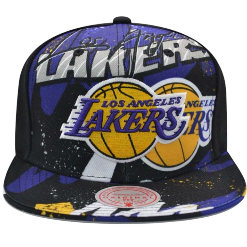 Los Angeles Lakers Men’s NBA Hyper Loops DNA Mitchell & Ness Snapback Hat
