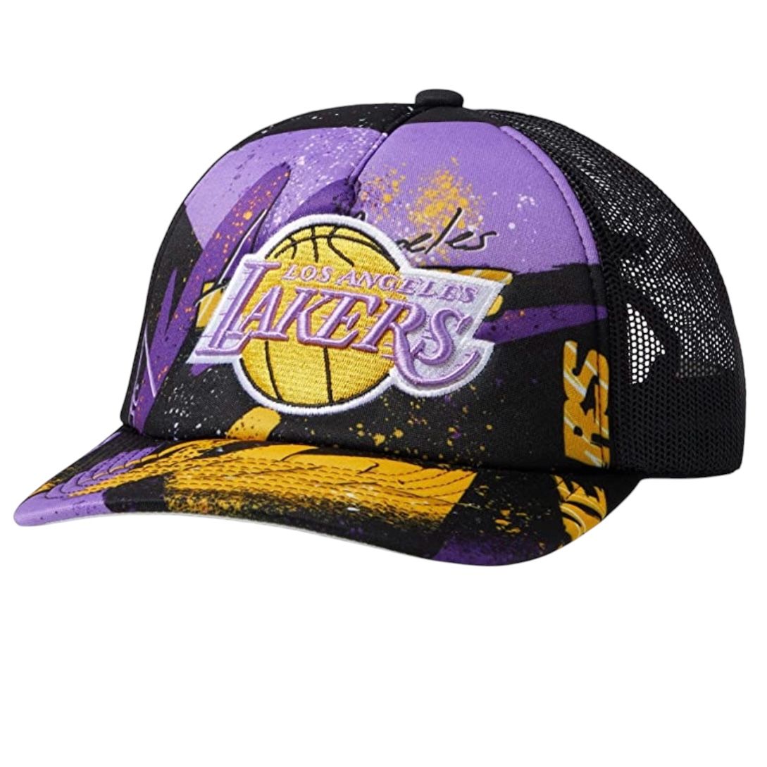 Los Angeles Lakers Men’s Mitchell & Ness NBA Hyper Trucker Snapback Hat