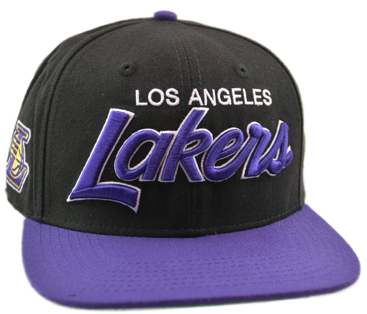 Los Angeles Lakers Men’s Crosstown Script 47 Brand Captain Snapback Hat