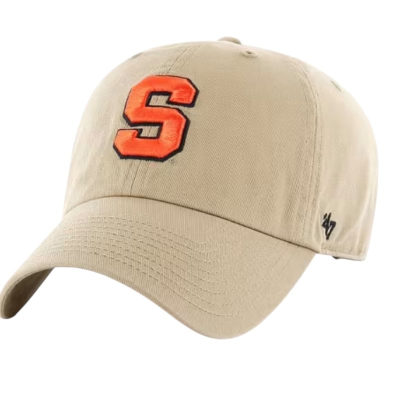 Syracuse Orange Men’s Khaki 47 Brand Clean Up Adjustable Hat