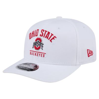 Ohio State Buckeyes Men's White New Era NCAA 9Seventy Stretch-Snap Hat
