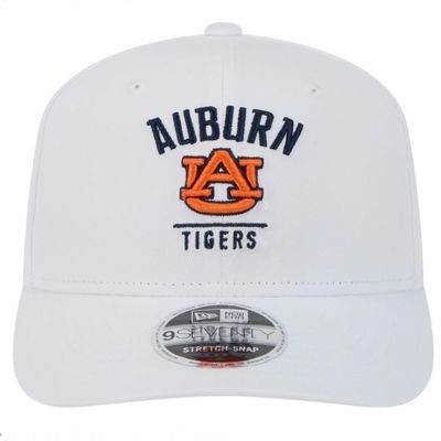 Auburn Tigers Men's White New Era NCAA 9Seventy Stretch-Snap Hat
