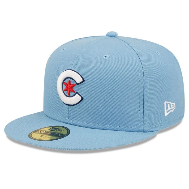 Chicago Cubs Men's New Era Blue 2024 City Connect 59FIFTY Fitted Hat