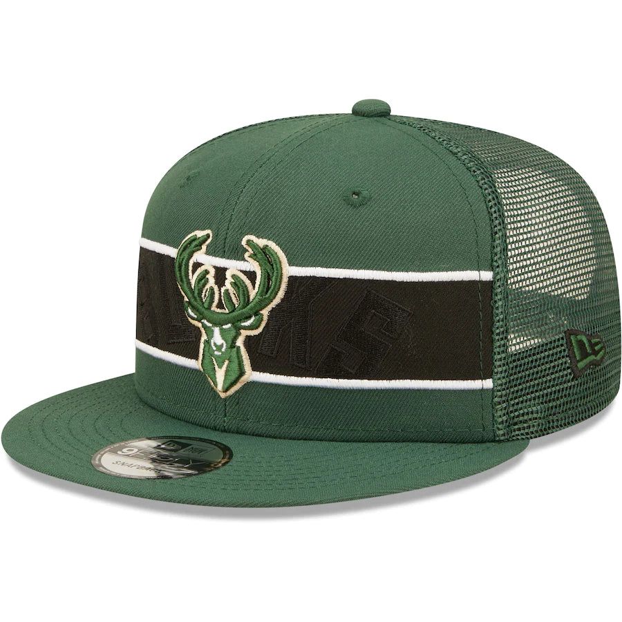 Milwaukee Bucks Men's Tonal Band New Era 9Fifty Snapback Hat