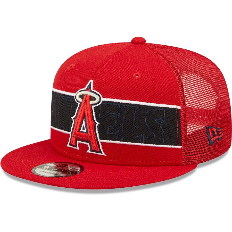Los Angeles Angels Men's Red Tonal Band New Era 9Fifty Snapback Hat