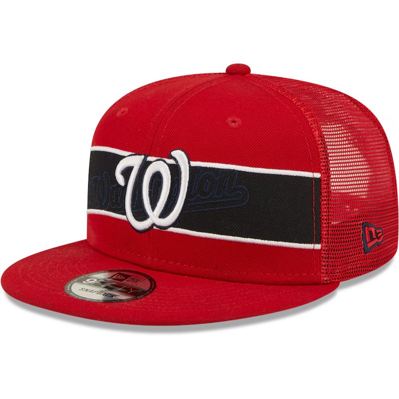 Washington Nationals Men's Red Tonal Band New Era 9Fifty Snapback Hat