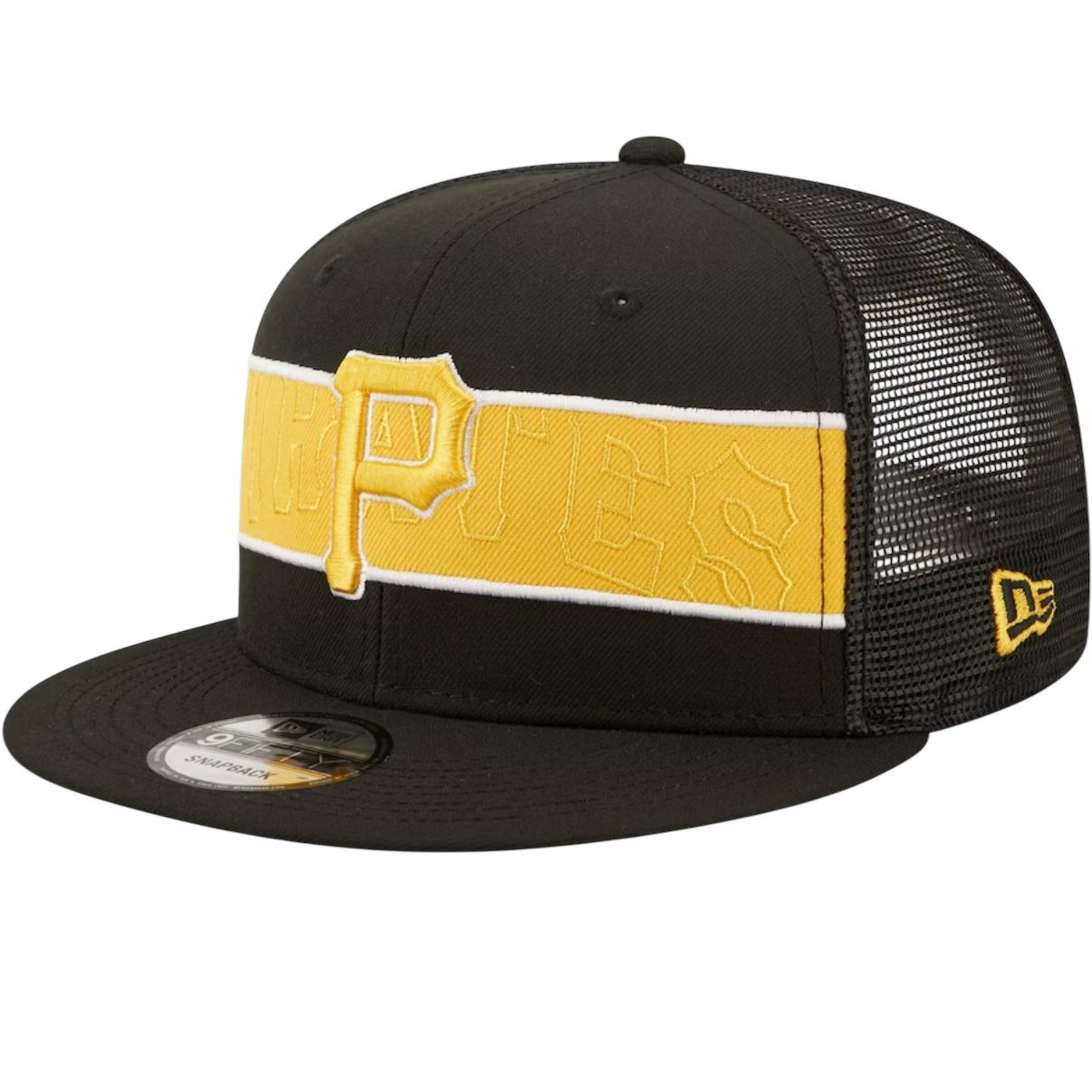 Pittsburgh Pirates Men's Black Tonal Band New Era 9Fifty Snapback Hat