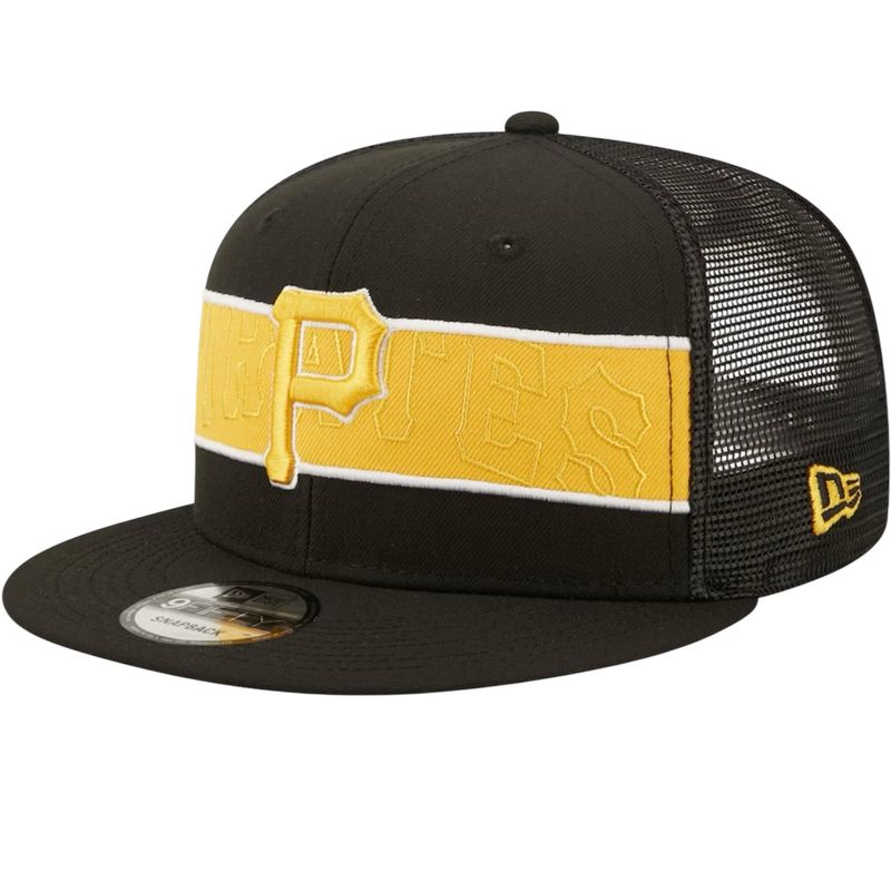 Pittsburgh Pirates Men's Black Tonal Band New Era 9Fifty Snapback Hat
