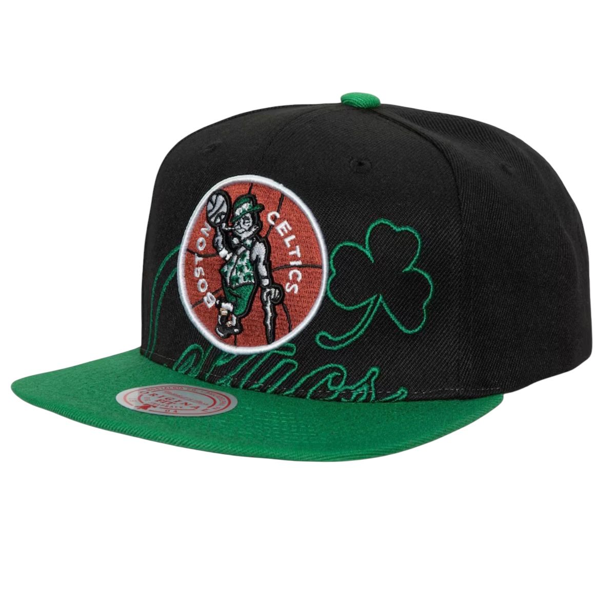 Boston Celtics Men’s Mitchell & Ness NBA Low Big Face Snapback Hat