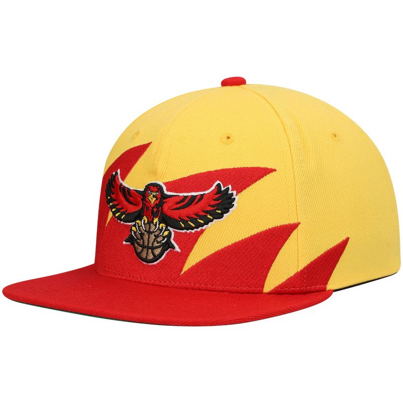 Atlanta Hawks Men’s Mitchell & Ness NBA Sharktooth Snapback Hat