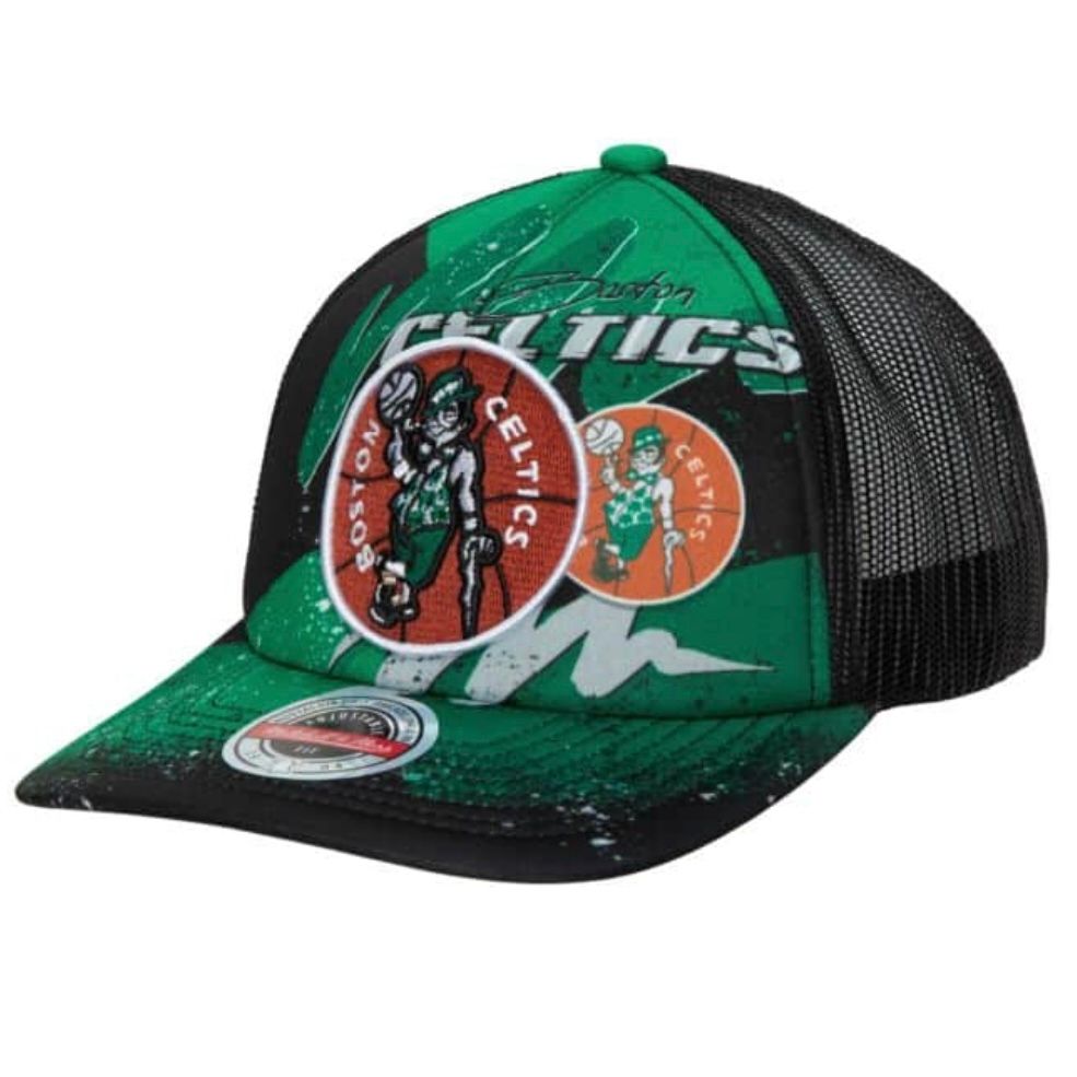 Boston Celtics Men’s Mitchell & Ness NBA Hyper Trucker Snapback Hat