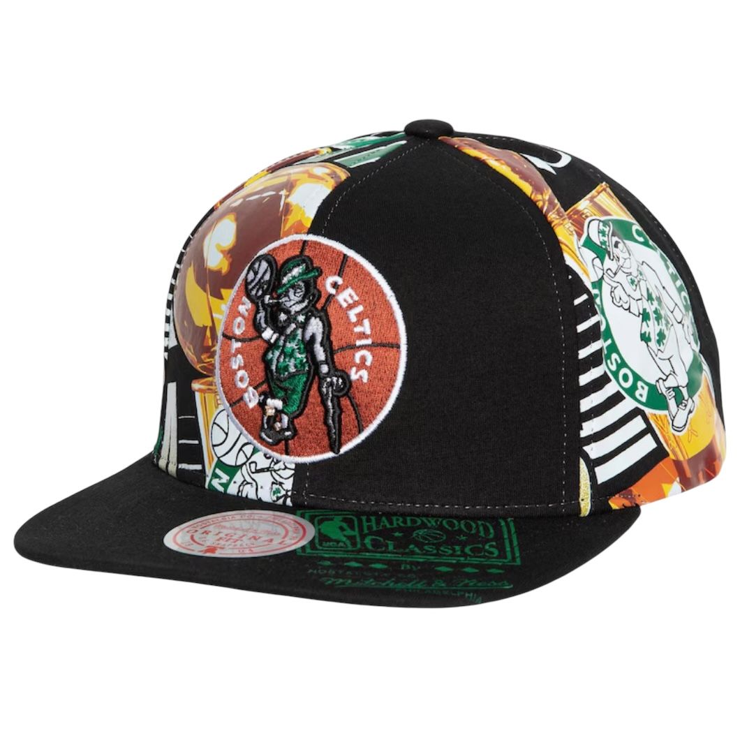 Boston Celtics Men’s NBA Shirt Remix Mitchell & Ness Snapback Hat