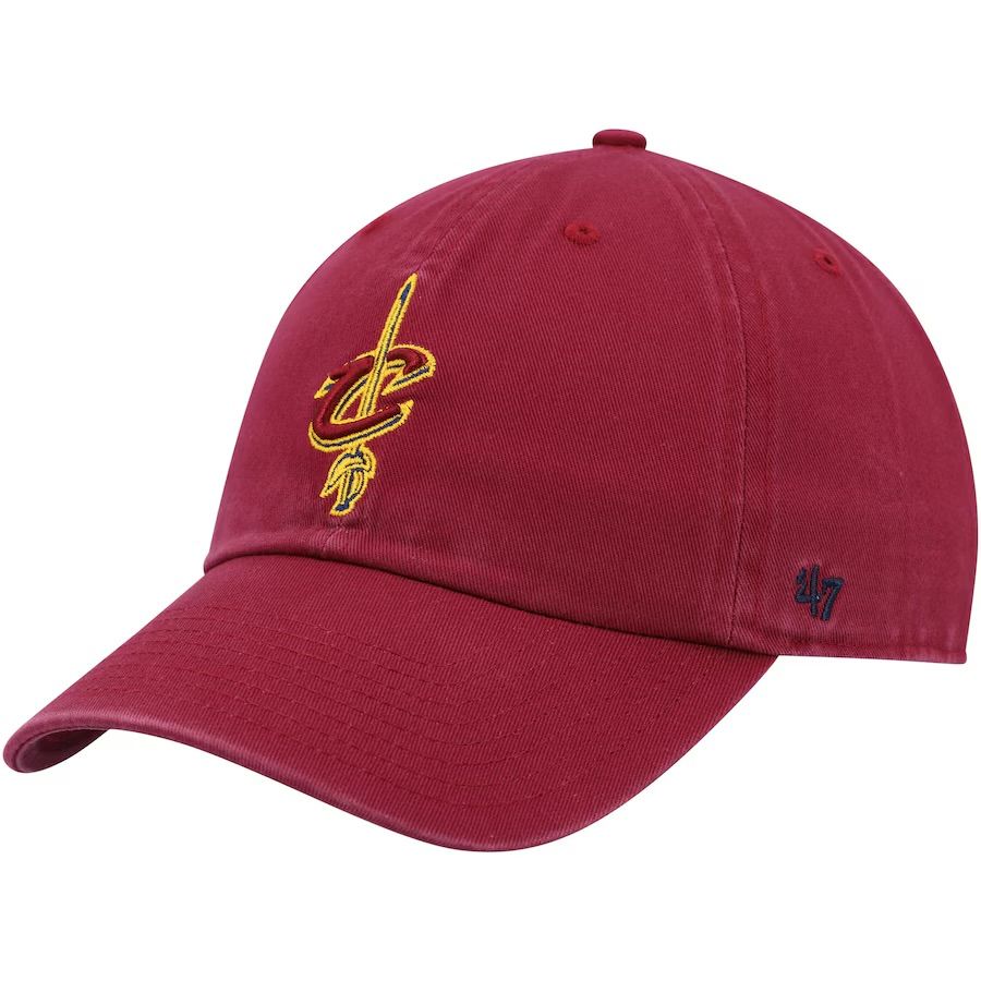 Cleveland Cavaliers Men’s Wine 47 Brand Clean Up Adjustable Hat