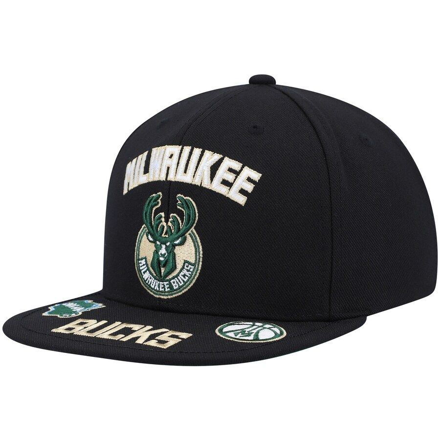 Milwaukee Bucks Men’s Front Loaded Mitchell & Ness Snapback Hat