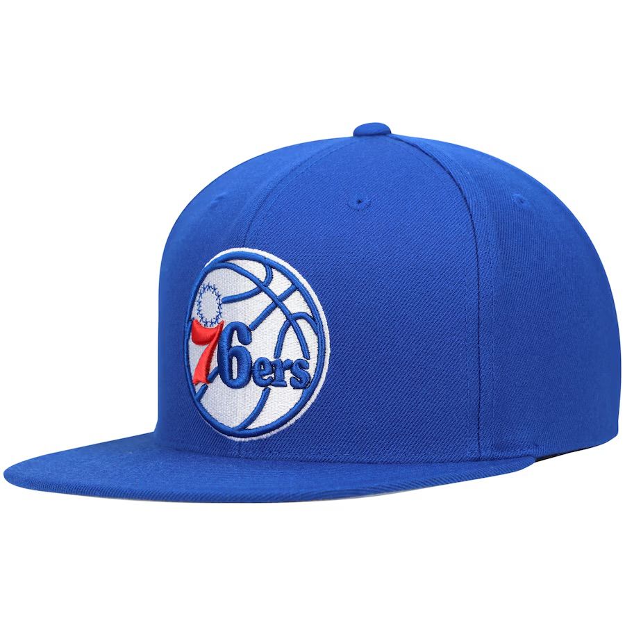 Philadelphia 76ers Men’s Team Ground Mitchell & Ness Snapback Hat