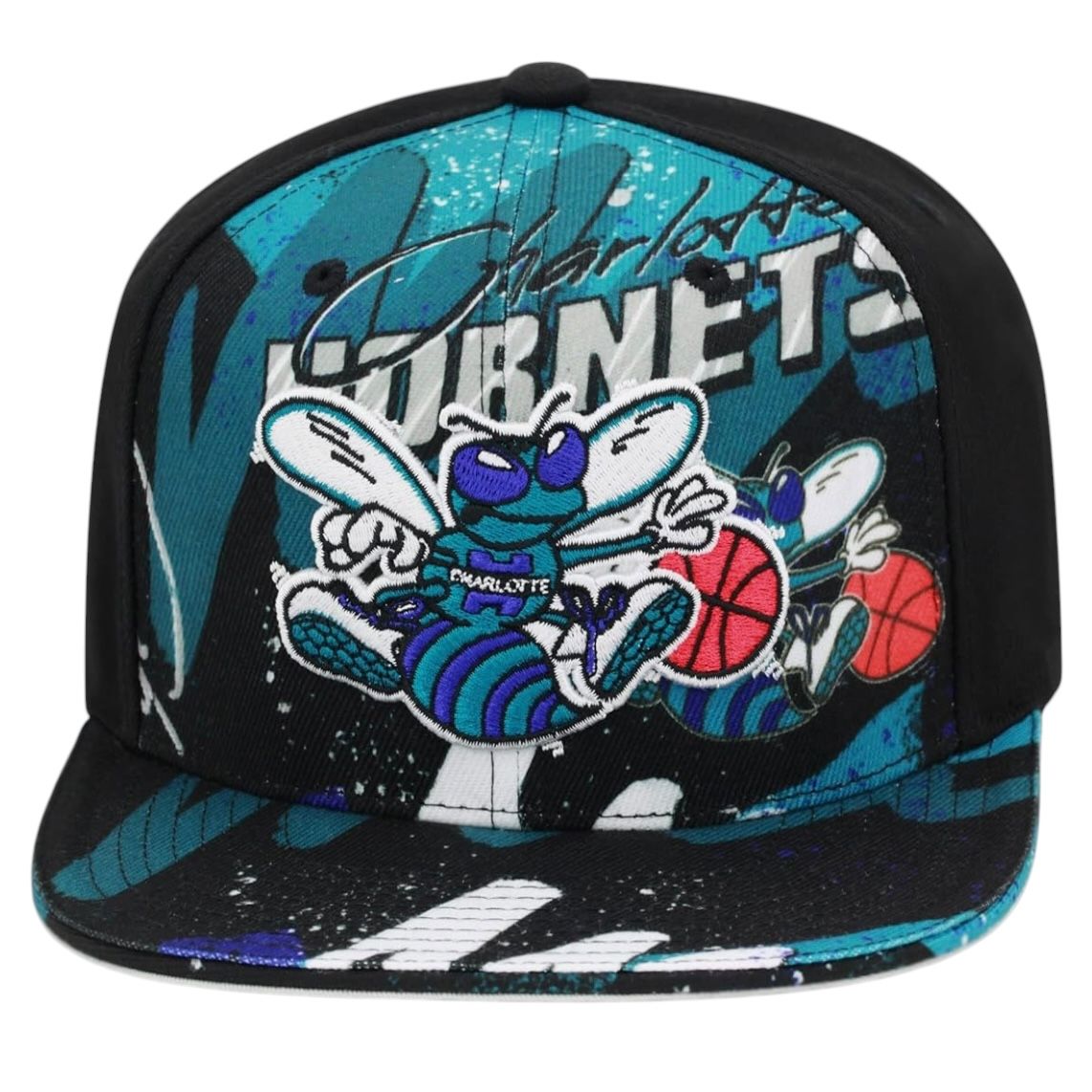 Charlotte Hornets Men’s NBA Hyper Loops DNA Mitchell & Ness Snapback Hat