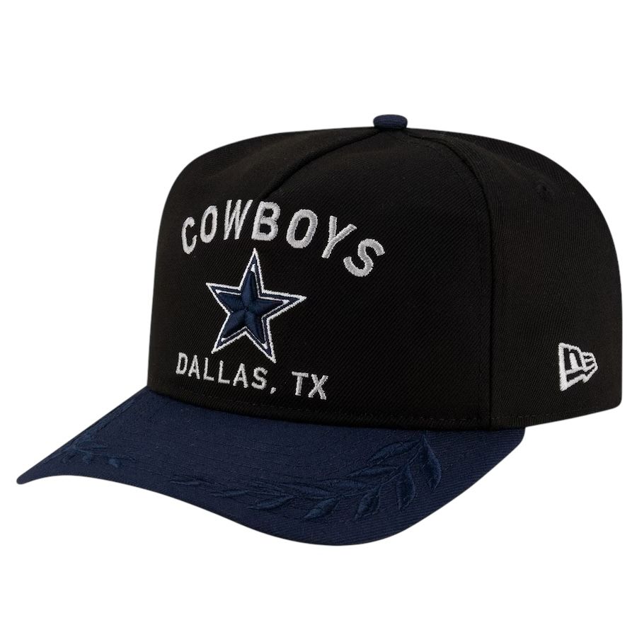 Dallas Cowboys Men’s New Era Black/Navy 2025 NFL Draft A-Frame 9Fifty Snapback Hat
