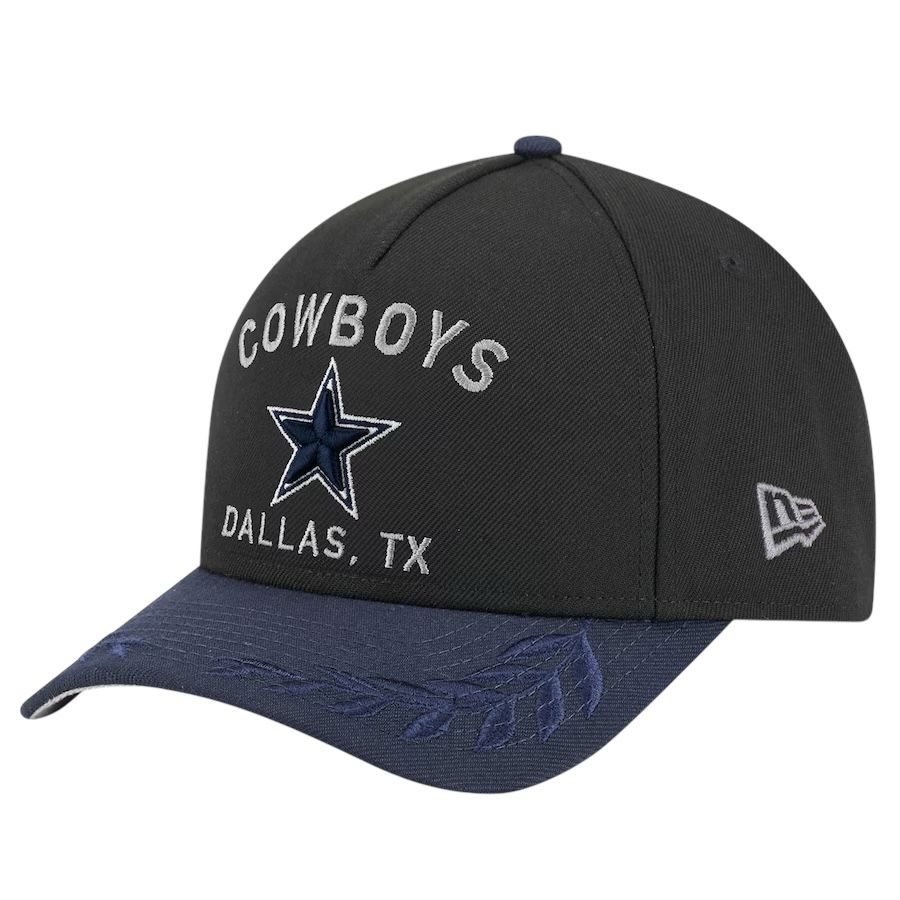 Dallas Cowboys Men’s New Era Black/Navy 2025 NFL Draft M-Crown 9Forty Snapback Hat