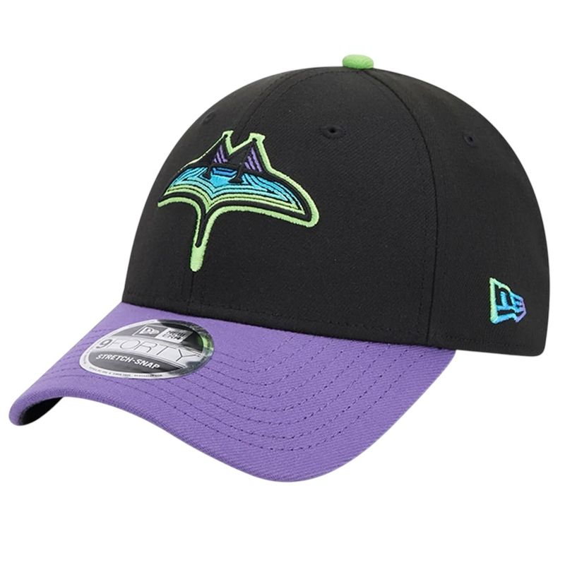 Tampa Bay Rays Men’s New Era Black City Connect 9FORTY Stretch Snap Hat