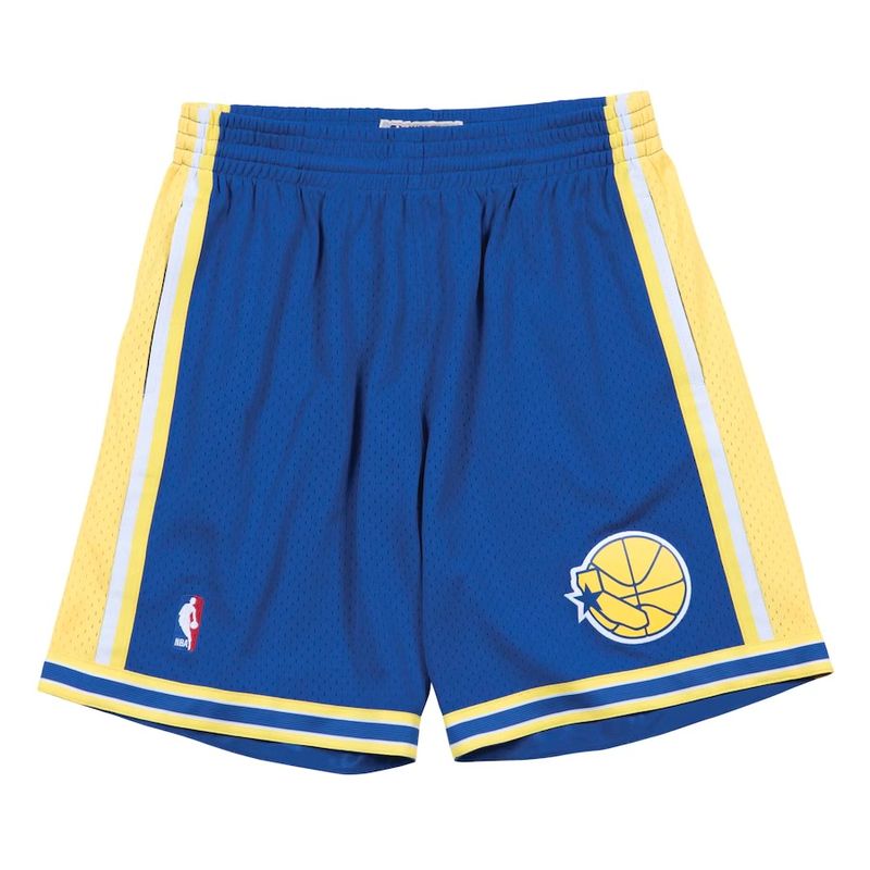 Golden State Warriors 95-96 Men's Blue Mitchell & Ness Swingman Shorts