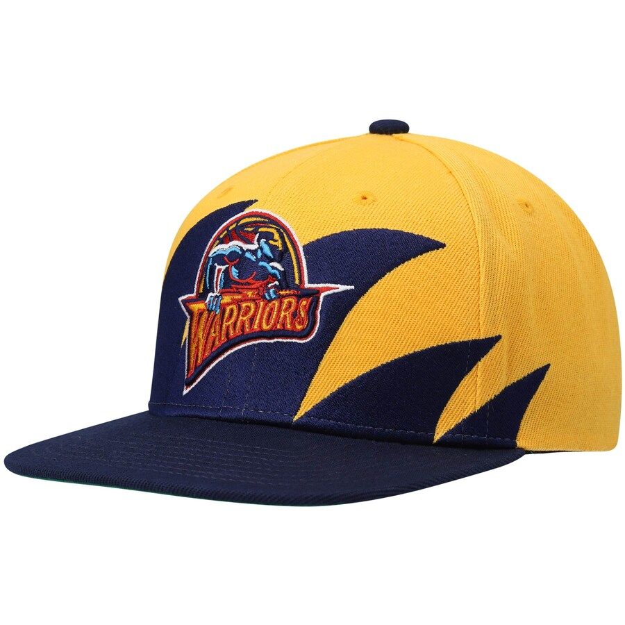 Golden State Warriors Men’s Mitchell & Ness NBA Sharktooth Snapback Hat
