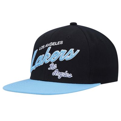 Los Angeles Lakers Men’s Mitchell & Ness Team Script 2.0 HWC Fitted Hat