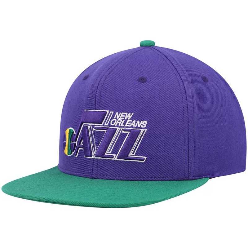 New Orleans Jazz Men’s Mitchell & Ness NBA Team 2 Tone Snapback Hat