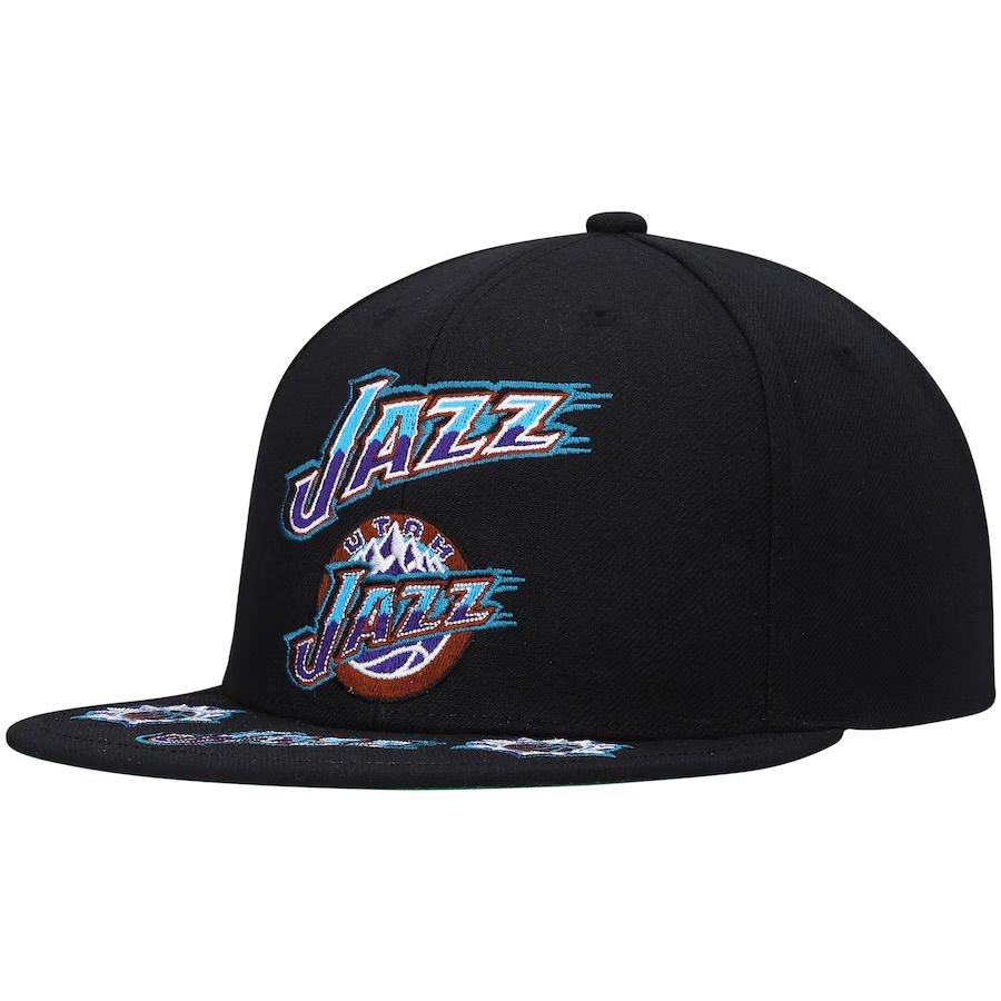 Utah Jazz Men’s Front Loaded Mitchell & Ness Snapback Hat