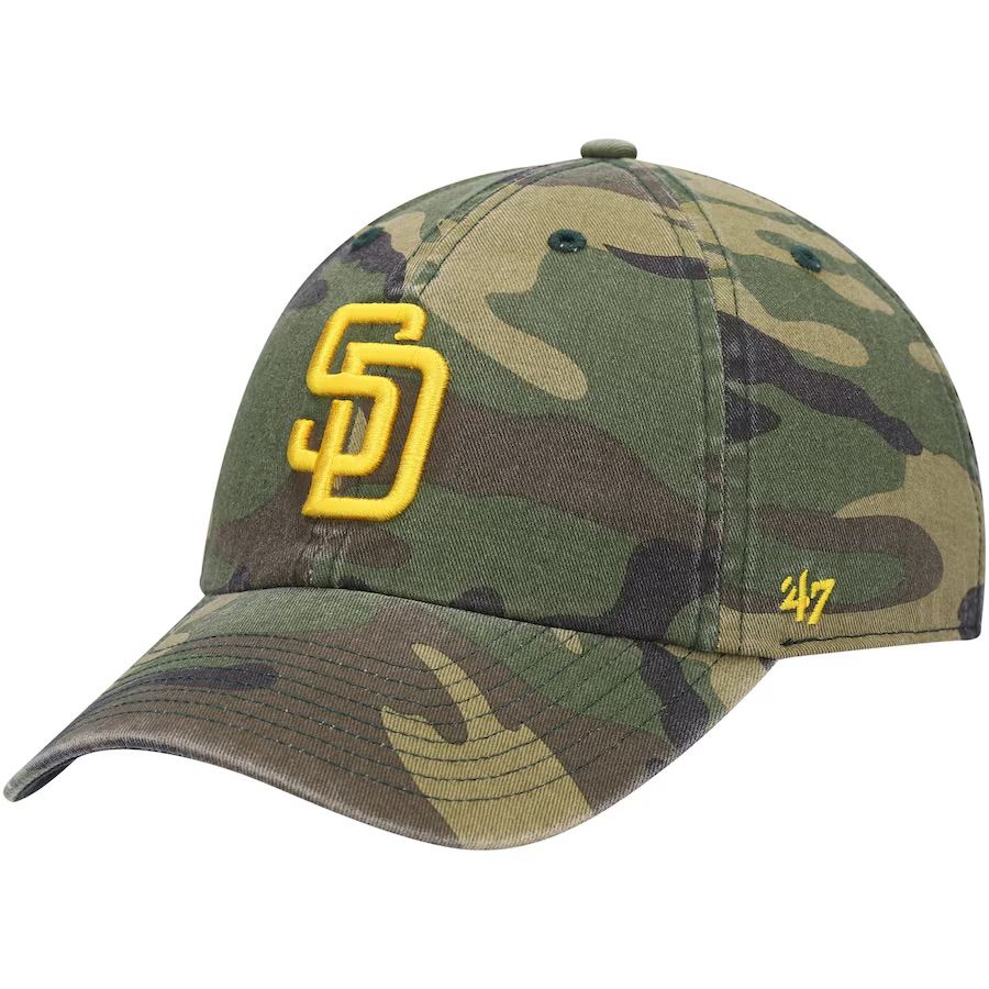 San Diego Padres Men’s Camo Clean Up Adjustable Style 47 Brand Hat