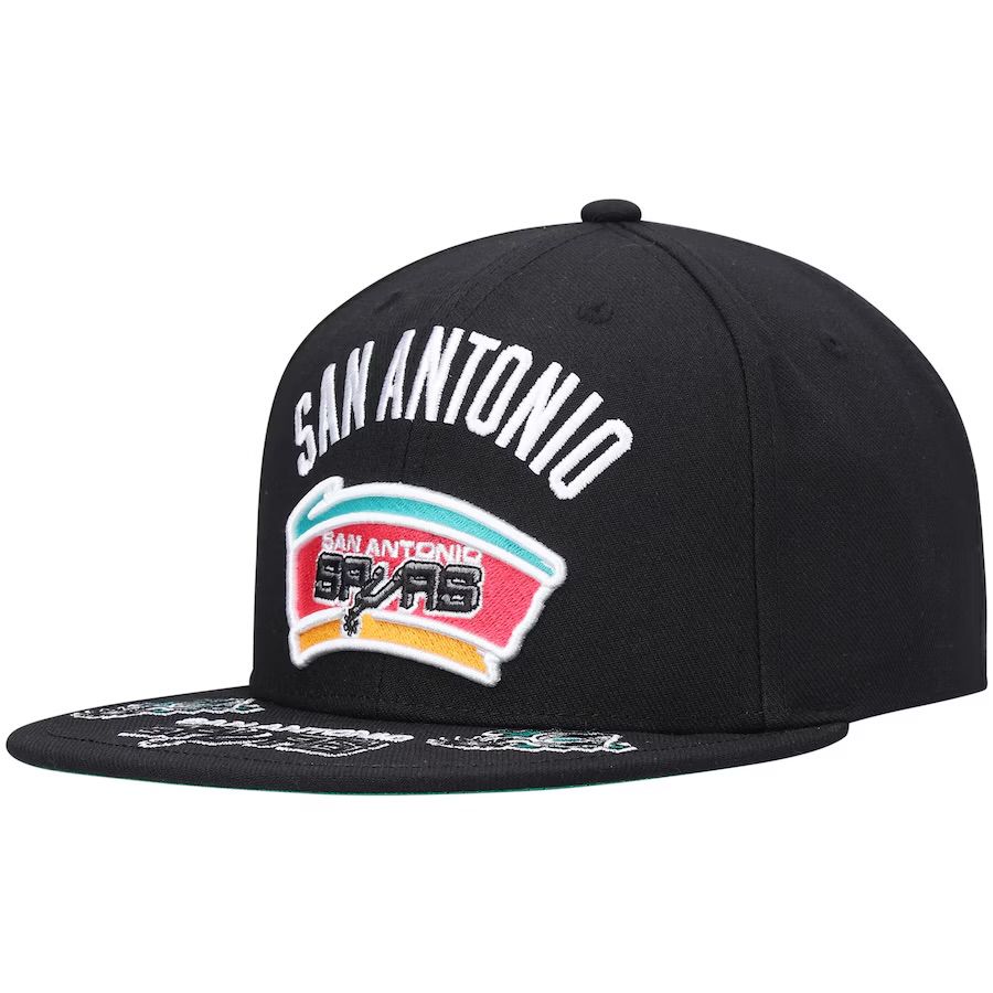 San Antonio Spurs Men’s Front Loaded Mitchell & Ness Snapback Hat