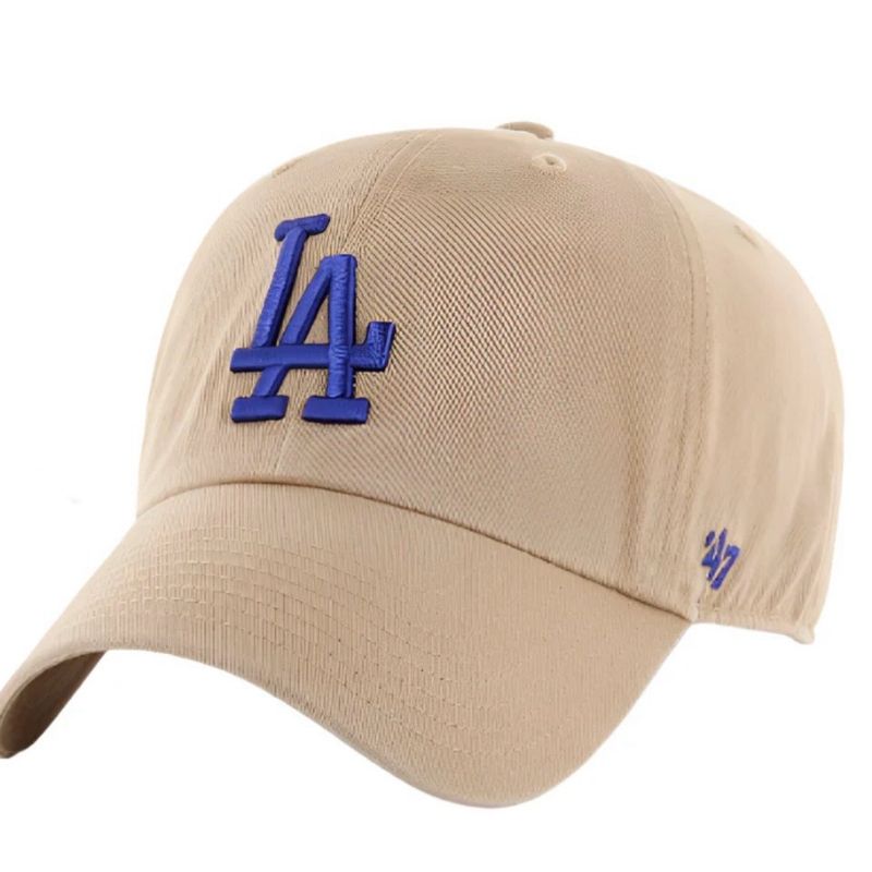 Los Angeles Dodgers Men's Khaki 47 Brand Clean Up Adjustable Hat