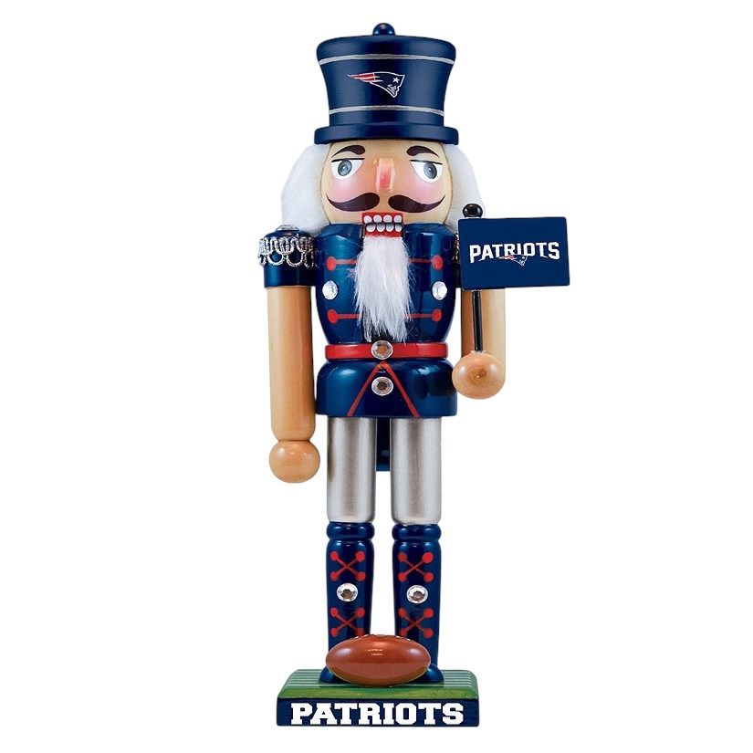 New England Patriots 12” x 3” Nutcracker