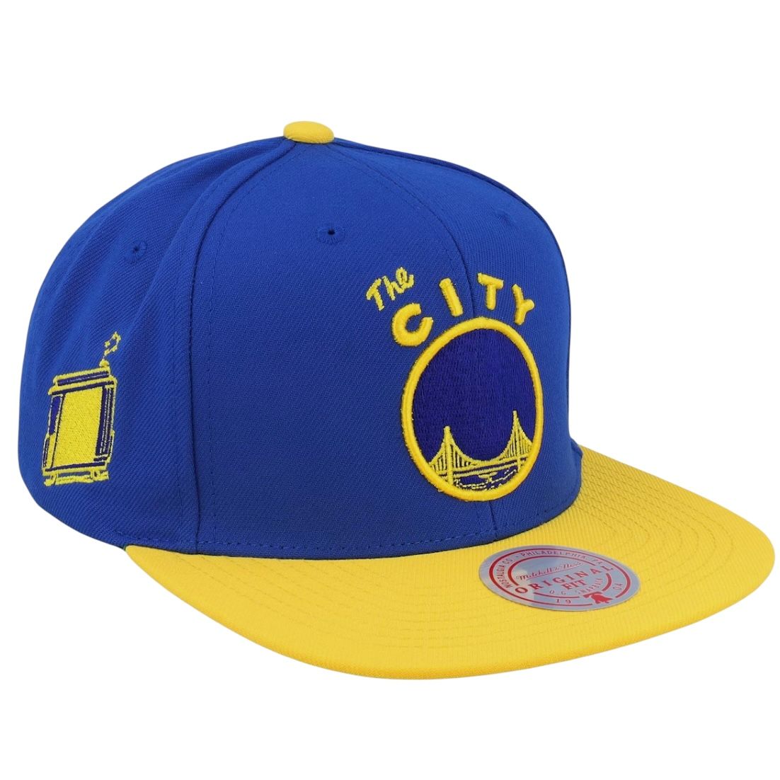 Golden State Warriors Men’s Mitchell & Ness NBA Side Core 2.0 Snapback Hat