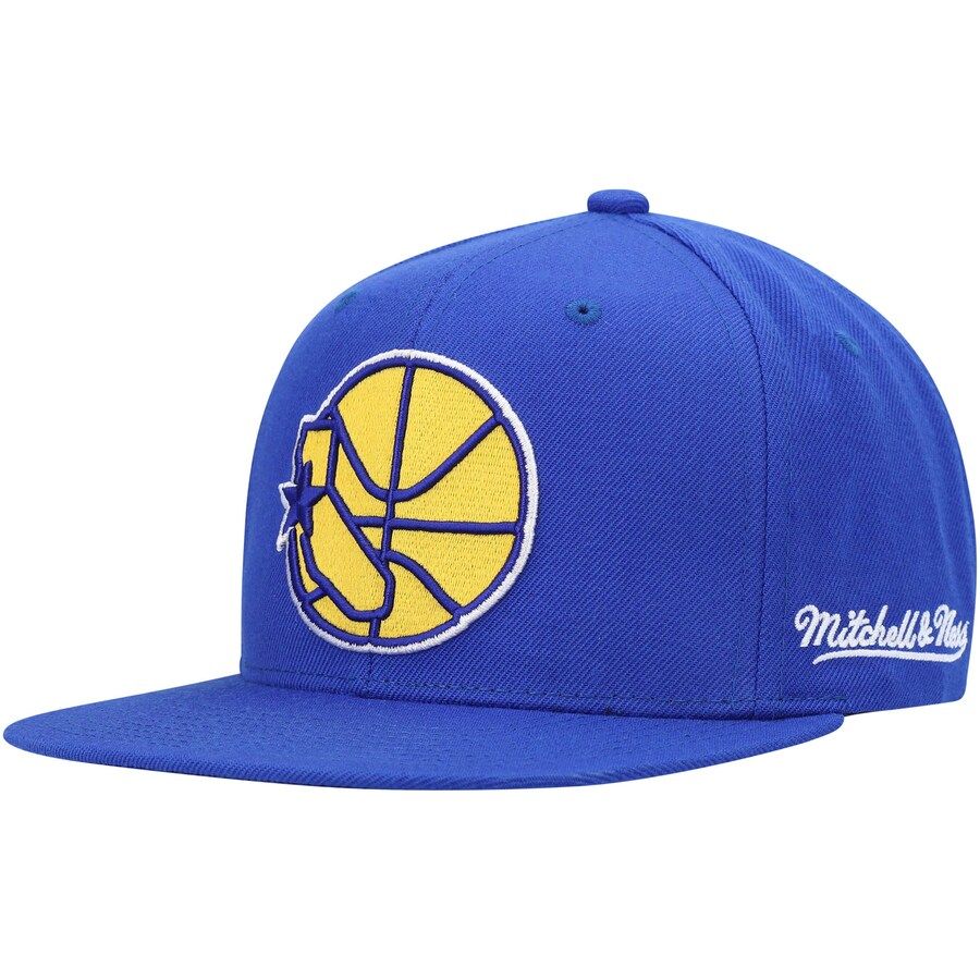 Golden State Warriors Men’s English Dropback Mitchell & Ness Snapback Hat