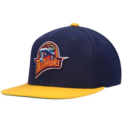 Golden State Warriors Men’s Mitchell & Ness Navy / Gold Core Basic Snapback Hat
