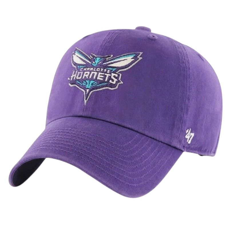 Charlotte Hornets Men’s Purple 47 Brand Clean Up Adjustable Hat