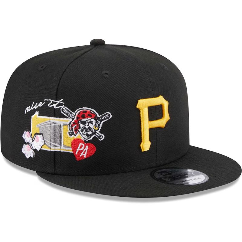 Pittsburgh Pirates Men's New Era 9Fifty Icon Snapback Hat Pittsburgh Pirates Men's New Era 9Fifty Icon Snapback Hat