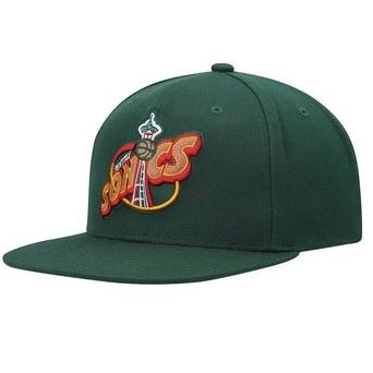 Seattle SuperSonics Men’s Mitchell & Ness NBA Team Ground 2.0 Snapback Hat